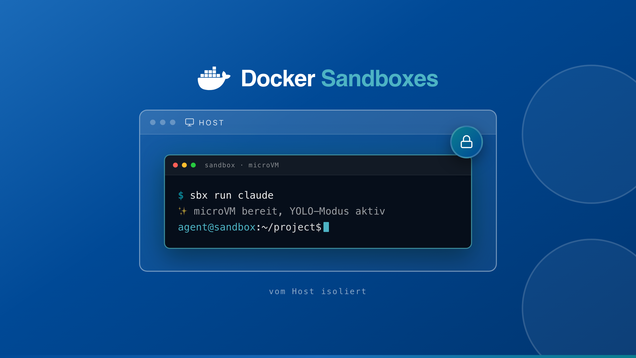 Docker Sandboxes: Freilauf für Coding-Agents, ohne Risiko für den eigenen Rechner